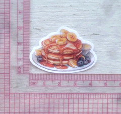 Breakfast Pancake Stickers Blueberry Food Delicious Bread Lot of 5