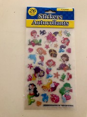 Crystal Mermaid Stickers 26 Pieces New Sealed Ships Free