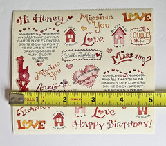 Vintage SUSAN BRANCH Quotes (12695) 5″x4.5″ Sticker Module w/Images & Phrases