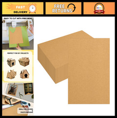 100 Pack Thin Chipboard Sheets 8.5×11 – Lightweight Craft Board for Book Binding