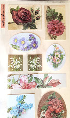 Floral Delight Nostalgiques Vintage Sticko Stickers Rebecca Sower Roses RARE NOS