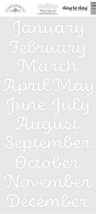 Doodlebug Day to Day Month Stickers Great for Calendars and Planners Jan-Dec