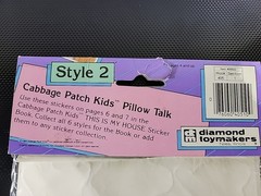Vintage Cabbage Patch Puffy Stickers 1983 Styles 2 And 5 Sealed