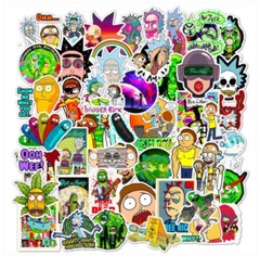 Rick & Morty Stickers Vinyl Decal Humor Fun Cartoon Show Sitcom Meme Pack 50pcs