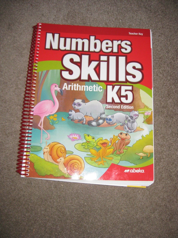 Abeka NumbersSkills K5 Teacher Key Kindergarten Arithmetic Math Homeschool 2nd