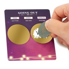 300 Pcs Scratch Off Stickers Sitckers 1 inches Round Self Adhesive Scratch Off