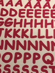 CREATIVE MEMORIES LARGE ABC/123 ALPHABET LETTERS; RED ~ 1ST LISTING