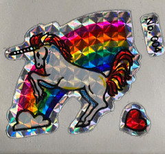 VINTAGE 80’S PRISM RAINBOW UNICORN STICKER MOD