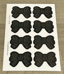 NEW Simply Gilded Animal Print Black Bows Sticker Sheet SG 2020 Stickers C