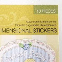 Studio 112 Baby Plush Toys Stickers Dimensional Cottage Core Pastels