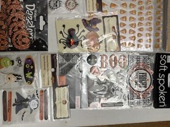 Lot Halloween Scrapbooking Stickers Pumpkins Haunted House Candy Corn #5 20pcs