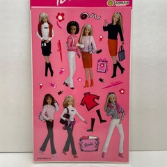 Vintage Sandylion Stickers Barbie New in Package 2 sheets Fashion Career