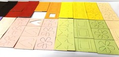SCRAPBOOKING CHIPBOARD ACCENTS CRAFT SUPPLIES MIXED COLORS & SHAPES #T03