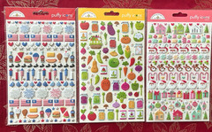 UPDATED BEAUTIFUL YOU CHOOSE Rare & Collectable Doodlebug Puffy Icon 3D Stickers