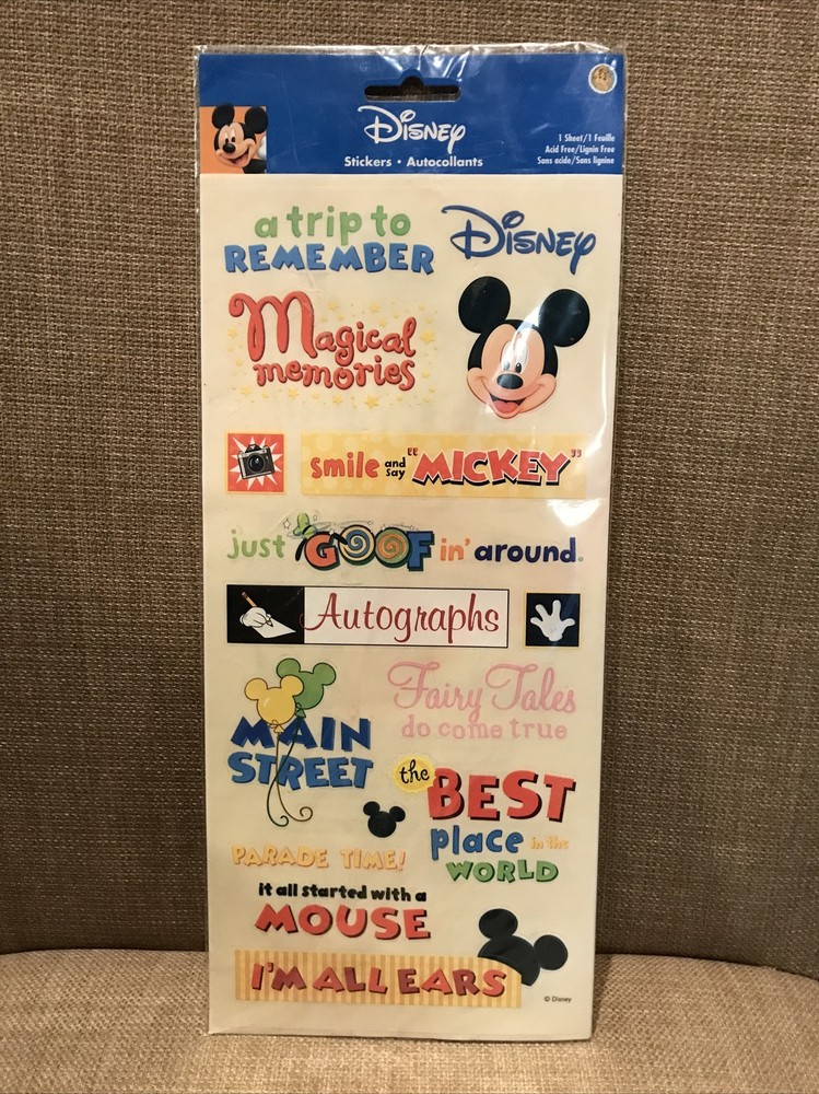 Disney A Trip To Remember Autographs Disneyworld Disneyland Sandylion Stickers