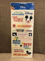Disney A Trip To Remember Autographs Disneyworld Disneyland Sandylion Stickers