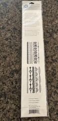 K & Company Brenda Walton Flora & Fauna Adhesive Vellum Borders 16 Pcs