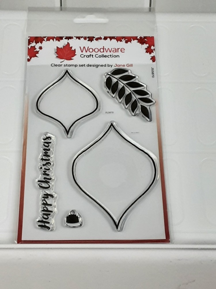 Woodware Craft Clear Stamp – PAINTABLE SHAPES FANCY DROPS