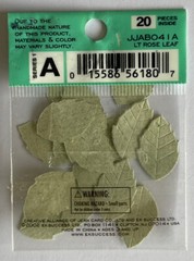 LIGHT GREEN ROSE LEAF Die-cut Embellishment(20pc)Jolee’s•Flower•Garden•Long Stem