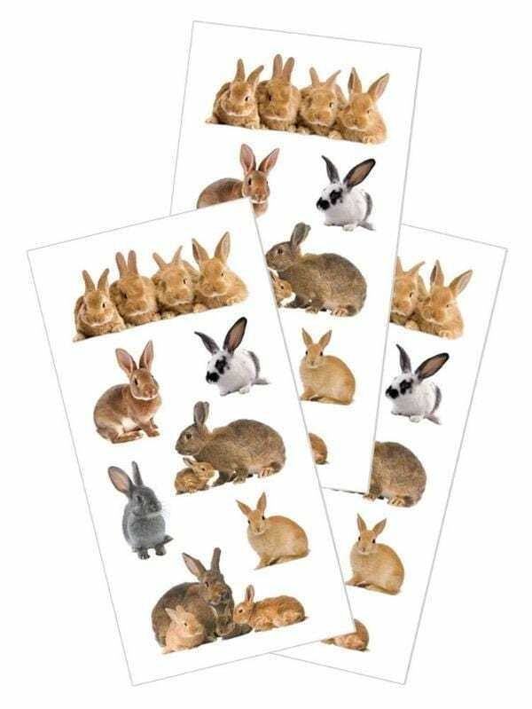 Bunny Rabbits Stickers Planner Supply DIY Crafts Scrapbook Teacher Easter
