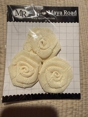 Scrapbooking Crafting LOT Ribbon, Flowers, Burlap, Trims, Clothes Pins, Sticker
