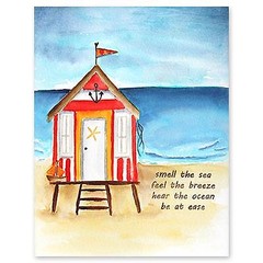 New Penny Black clear Rubber Stamp AT EASE BEACH SUMMER set