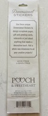 Pooch & Sweetheart BIRDS And FLOWERS Dimensional Stickers BNIP Blue Green