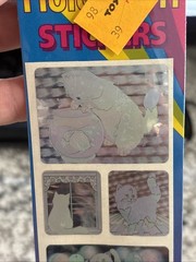 Vintage Lisa Frank Cats Kittens Hologram Stickers Sheet Long Sealed P488 Damaged