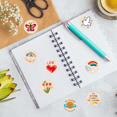 600Pcs round Jesus Stickers – Christian Religious Art for Kids and Adults