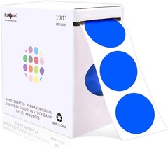 1 Inch Round Permanent Adhesive Color-Code Dot Stickers,1000 per Roll dots La…