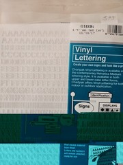 Letters And Numbers Vinyl Stickers Lot New And Used Black And White
