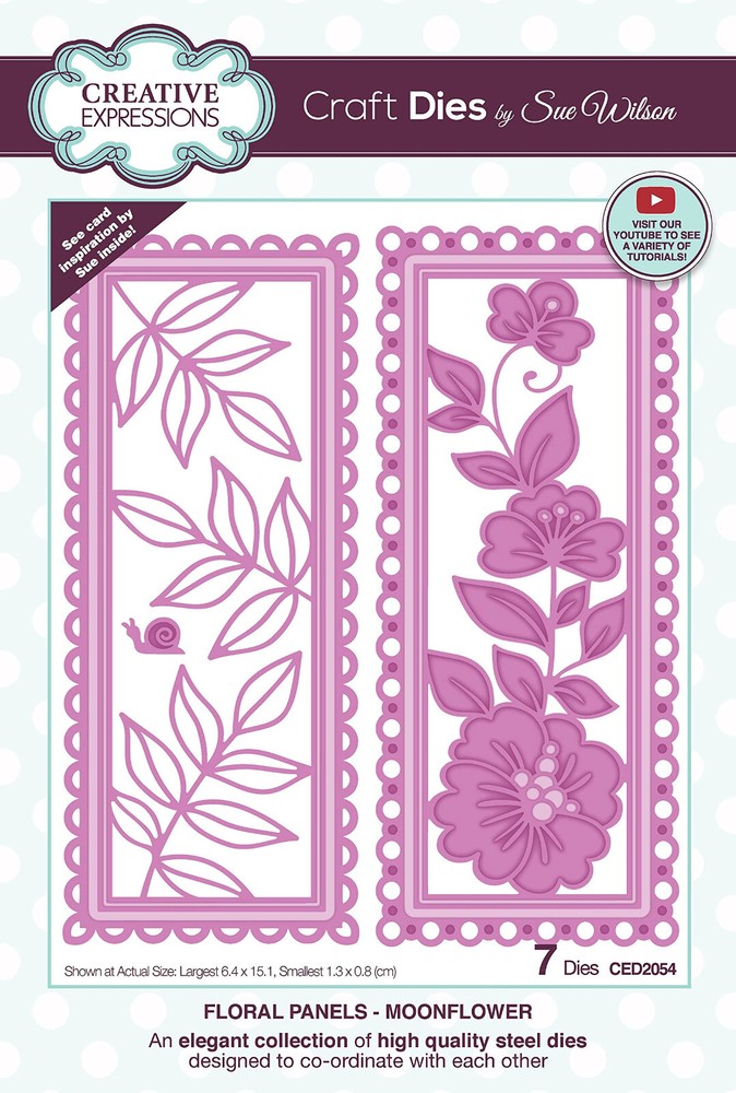 Creative Expressions – METAL DIE – FLORAL PANELS COLLECTION – MOONFLOWER