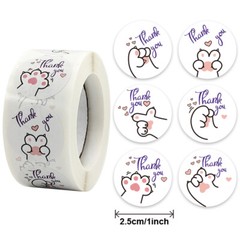 40 DOG PAW STICKERS ENVELOPE SEALS LABELS STICKERS 1″ ROUND FAST SHIPPING