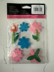 Provo Craft The Third Dimension Stand-Outs Funky Floral Paper Sculpture Stickers
