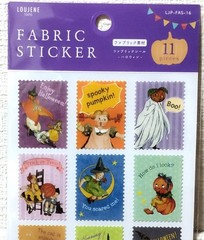 LOUJENE Tokyo Vintage Halloween Fabric Sticker 11 Kids Pumpkin Cat 2025 JAPAN