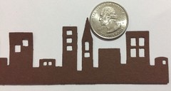 CITYSCAPE BORDER Die-Cuts(3pc) Approx.1-3/4″x 12″Town•Metropolitan •Skyline•USA•