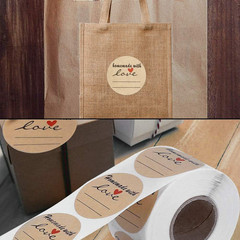 Jam and Jelly Jar Canning Labels for Mason Jars and More(2″ round 500/Roll) with