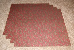 Daisy D’s Vintage Scrapbook Paper(4)….Small Floral Garnet