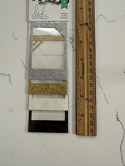 Heidi Swapp Glitter Frames 4CT Silver Gold White & Black Scrapbooking Crafts Art