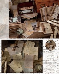 120 Pcs Vintage Papers for Scrapbooking, Junk Journal Paper Scrapbooking Supplie