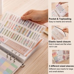 1pcs A5 Sticker storage Album,sticker organization Collecting Book Binder sle…