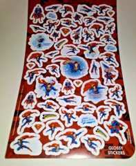 DC Comics Superman Glossy Sticker Sheet Scrapbooking
