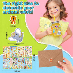 Stickers for Kids Bulk, 64 Sheets 1800+ Animal Sticker Sheets, Cute Sticker Pack