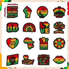 Multi-Use 1000 Pcs Black History Celebration Stickers – Long-Lasting & Stylish