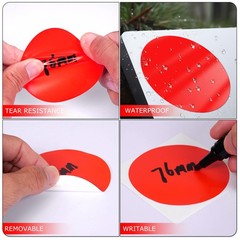 3 Inches Circle Stickers Roll 500 PCS, Self-Adhesive Large Round Color Coding…