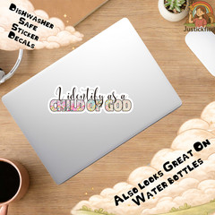 Christian Jesus Sticker, Faith Bible Decal, Inspirational Vinyl Sticker
