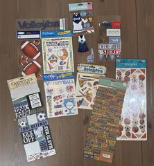 Huge Lot of Scrapbooking Stickers Alphabet Poolside Summer Fun School & More