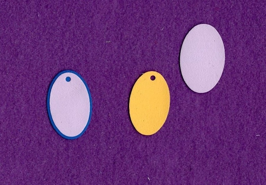OVAL TAG siz die cuts scrapbook cards