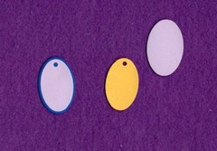 OVAL TAG siz die cuts scrapbook cards
