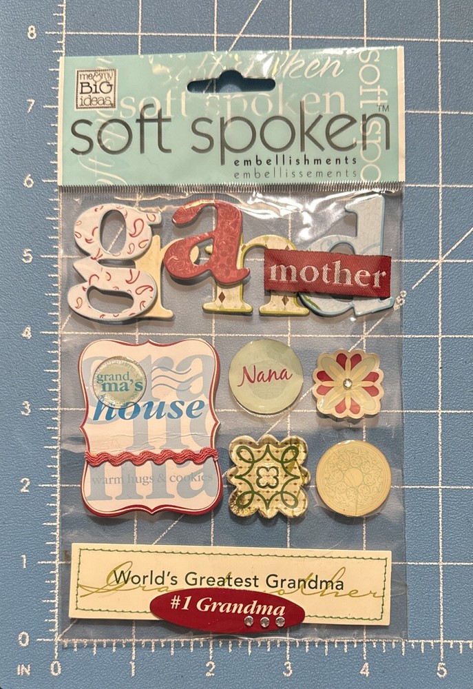 Soft Spoken Grandmother Nana Worlds Greatest Grandma Mom Grammy Family Stickers